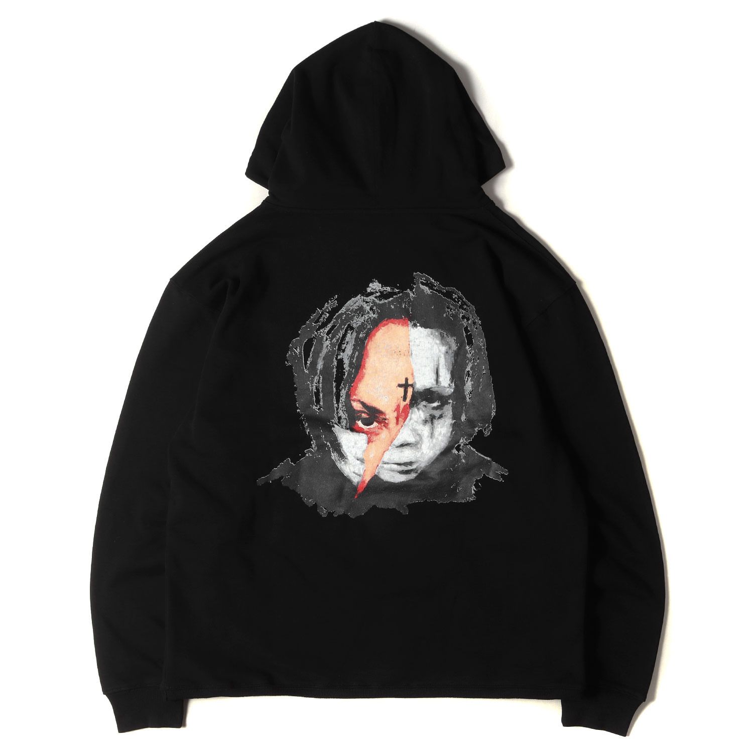 REVENGE リベンジ パーカー サイズ:L Trippie Redd グラフィックロゴ オーバーサイズ スウェットパーカー Trippie  Arch Logo Hoodie 22AW ブラック 黒 トップス フーディー スウェットシャツ コラボ USA製 - メルカリ