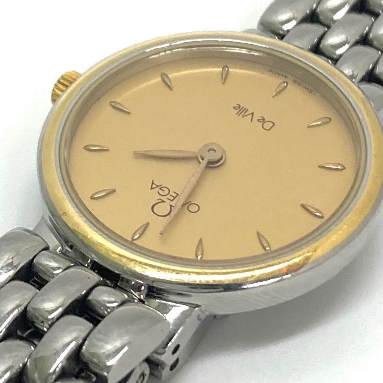 ◇OMEGA◇オメガ デビル De Ville クォーツ シルバー ゴールド