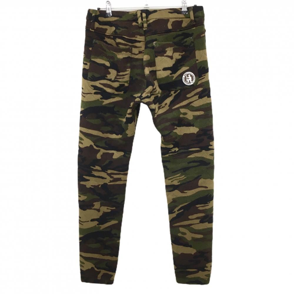 Pearly gates パーリーゲイツ　ニット　中綿　カモフラ　ゴルフパンツ パーリーゲイツ ニットパンツ カーキ×ブラウン 迷彩 カモフラ