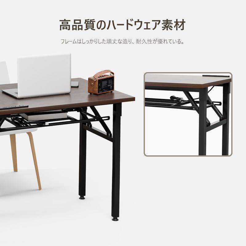 FryLR 折りたたみデスク 大理石柄 組み立て不要 80*60*70CM
