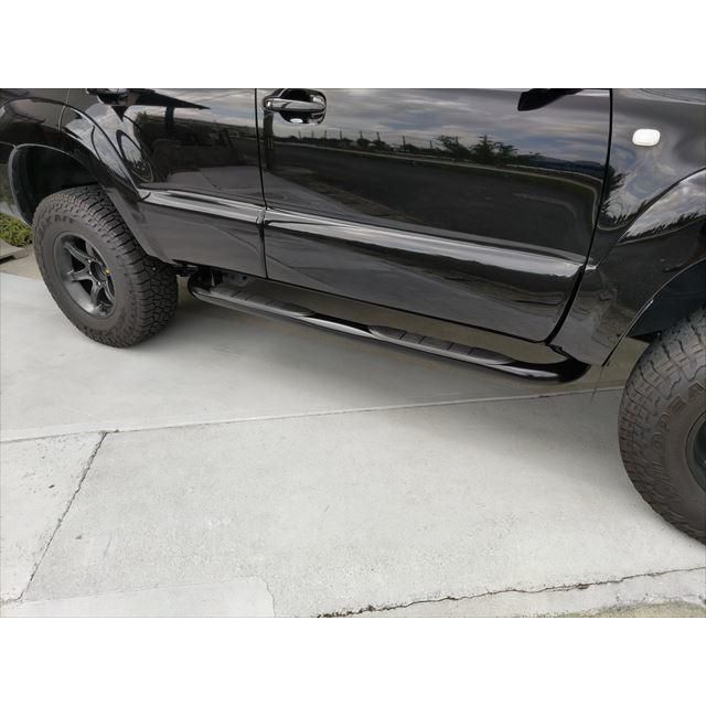 WIN114 ハイラックスサーフ 215系 サイドステップ ブラック サイドバー 3インチ トヨタ ハイラック スサーフ 2003 2009年 左右 WINBO 88HOUSE ハチハチハウス