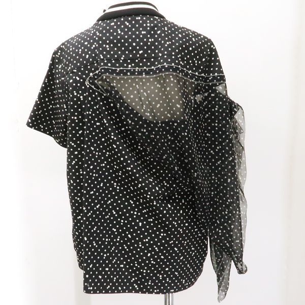 Amazon.co.jp: sacai 2way シースルー ドッキング アシンメトリー ブラウス 齋藤飛鳥 : ファッション
