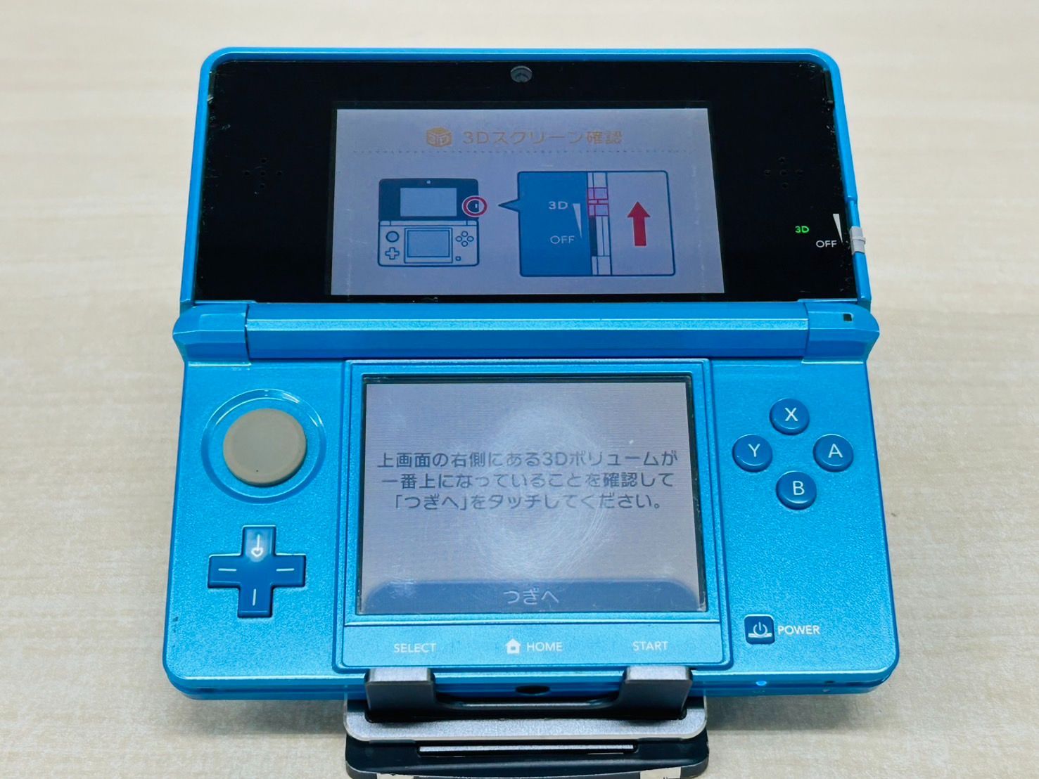 Nintendo 3DS ライトブルー/LightBlue 本体 動作確認/初期化済み