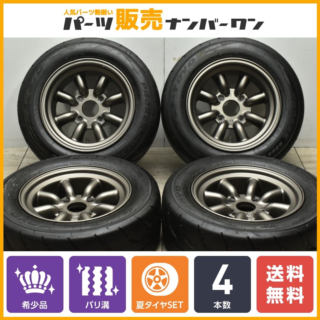 希少サイズ】ワタナベ エイトスポーク 13in 6J 7J PCD114.3 4H トーヨー プロクセス R888R 185/60R13 AE86  トレノ レビン サニトラ 等に - メルカリ