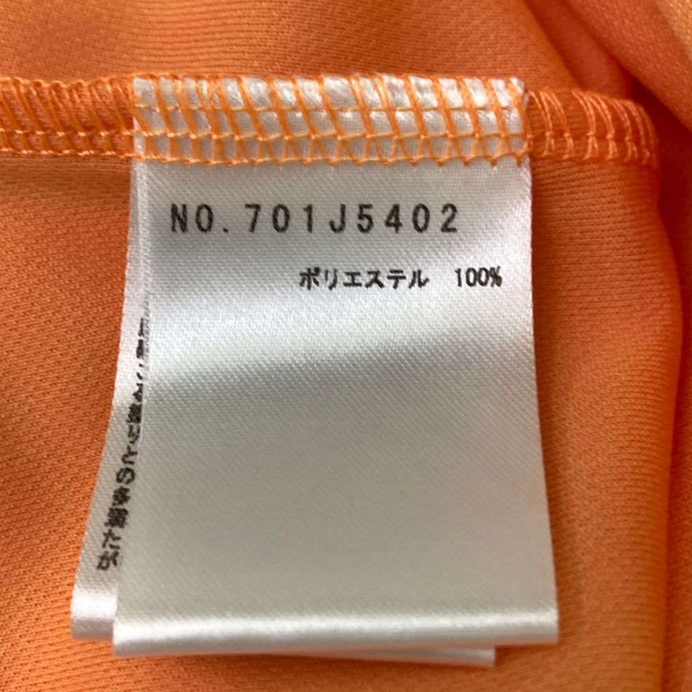サイズ：44 M.U SPORTS エムユースポーツ  モックネック　長袖Tシャツ  オレンジ系 [240101480997] ゴルフウェア レディース ストスト サイズ：44 M.U SPORTS エムユースポーツ モックネック 長袖T