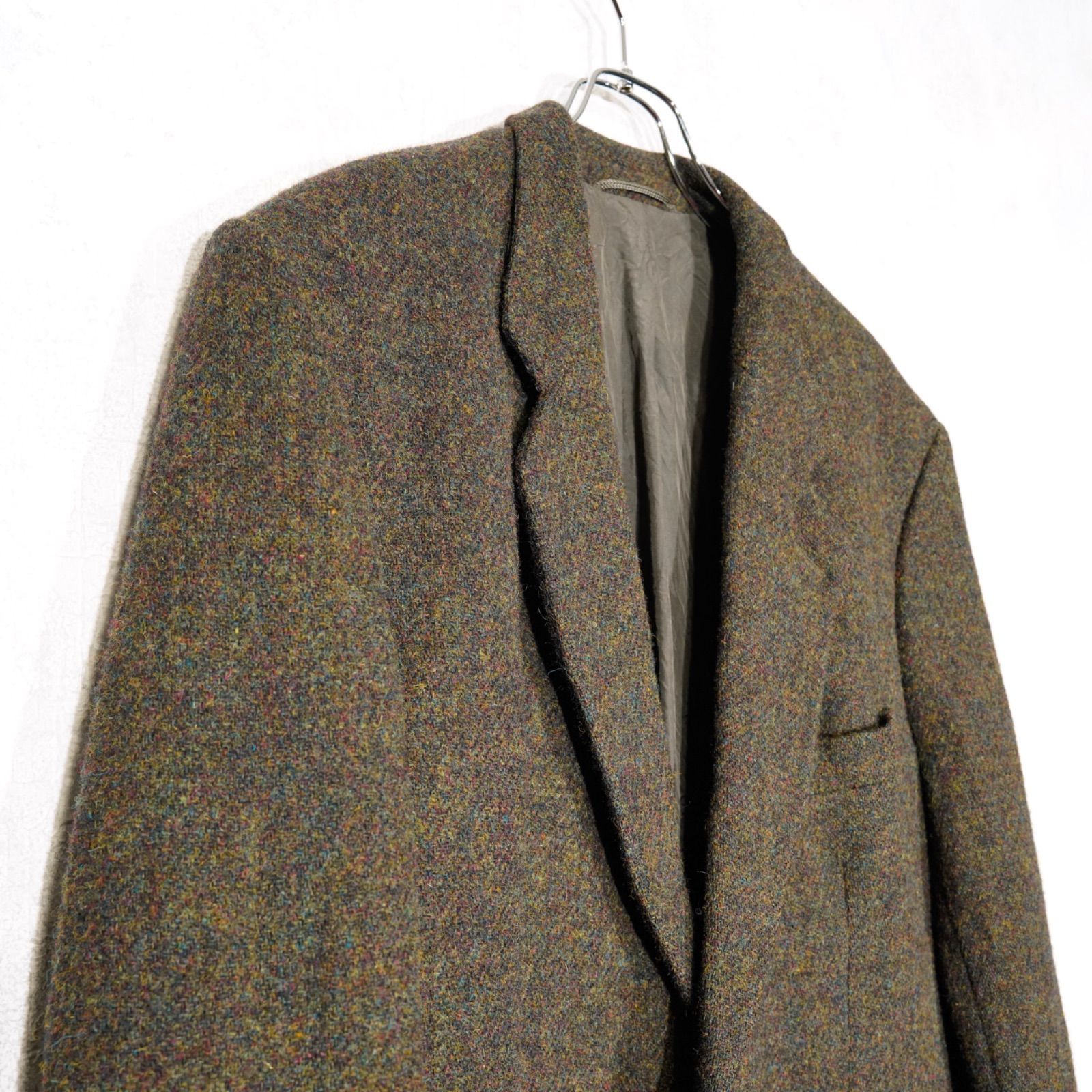 EU VINTAGE Harris Tweed MIX TWEER DESIGN TAILORED JACKET 