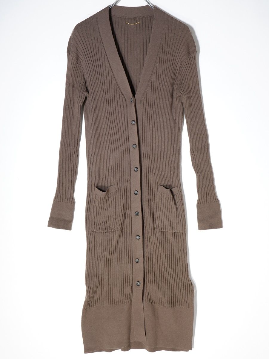 L'Appartement DEUXIEME CLASSE - L'Appartementアパルトモン RIB CARDIGAN コットンカシミアリブニットロングカーティガン【LKNA65086】 L'Appartementアパルトモン RIB CARDIGAN コットンカシミア