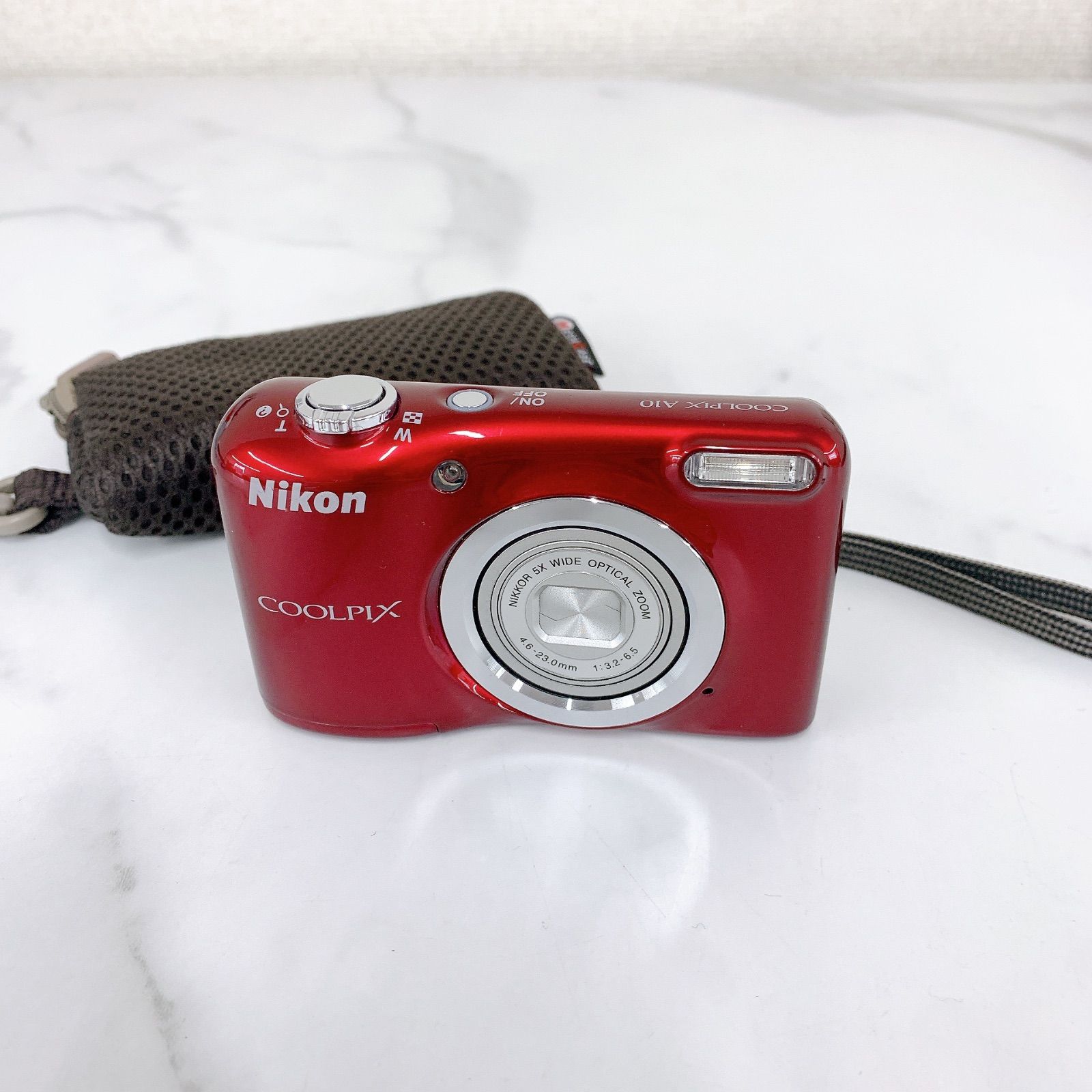 + 【通電未確認】【ジャンク品】Nikon ニコン COOLPIX A10 デジカメ 赤【カメラ】【1】