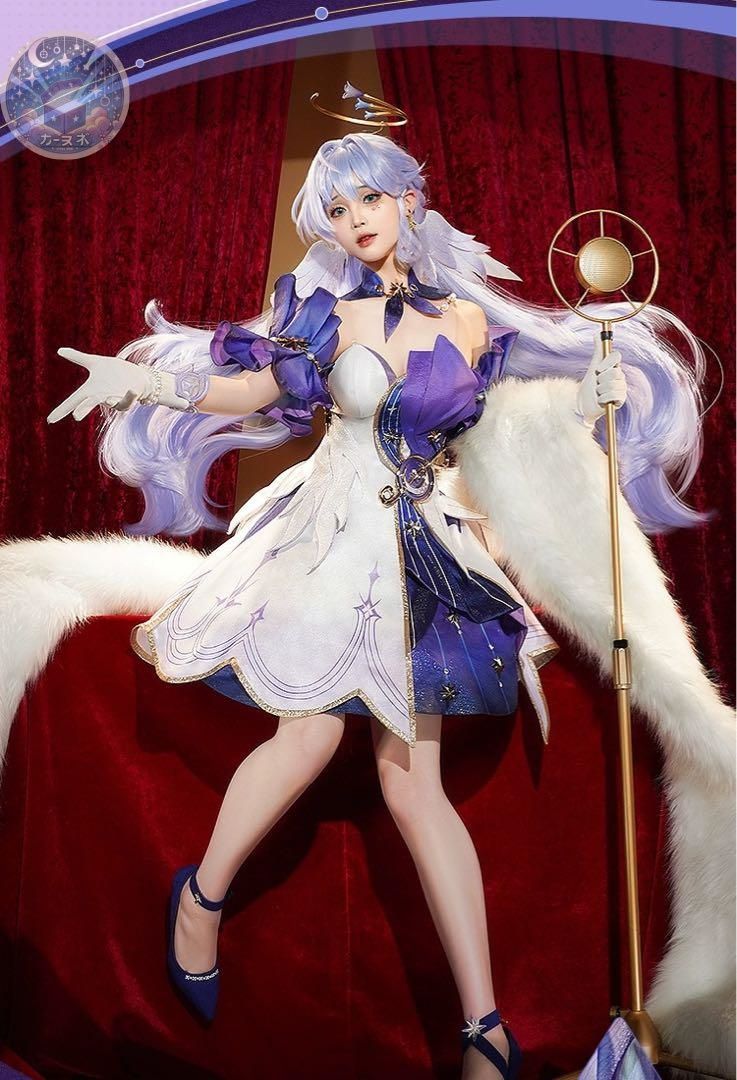 崩壊スターレイル ロビン 三分妄想 コスプレ 衣装 ウィッグ 靴追加可 コスチューム ハロウィン仮装 イベント衣装 コスプレセット 高品質コスプレ 再現度高め