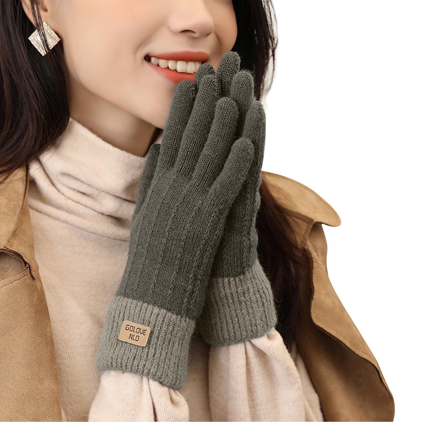 売切注意 お急ぎ下さい 暖かい 保温 おしゃれ 柔らかい 自転車 ふわふわ裏起毛 二層ニット保温 超高い防風性 スマホ対応便利 可愛くて着心地良い グローブ 防寒 通勤 冬 通学 レディース 手袋 てぶくろ YUMISS