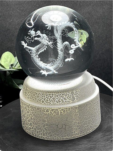 約：76mm超綺麗☆龍入りK9水晶丸玉B87B1/26B20C - メルカリ