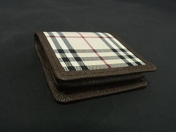 □新品□未使用□ BURBERRY バーバリー ノバチェック ナイロン×レザー  