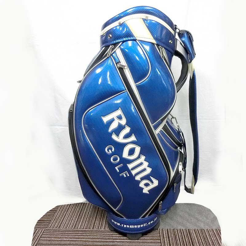 Ryoma GOLF キャディバッグ ネイビー RYOMA GOLF】リョーマゴルフ キャディバッグ RYOMA エナメル
