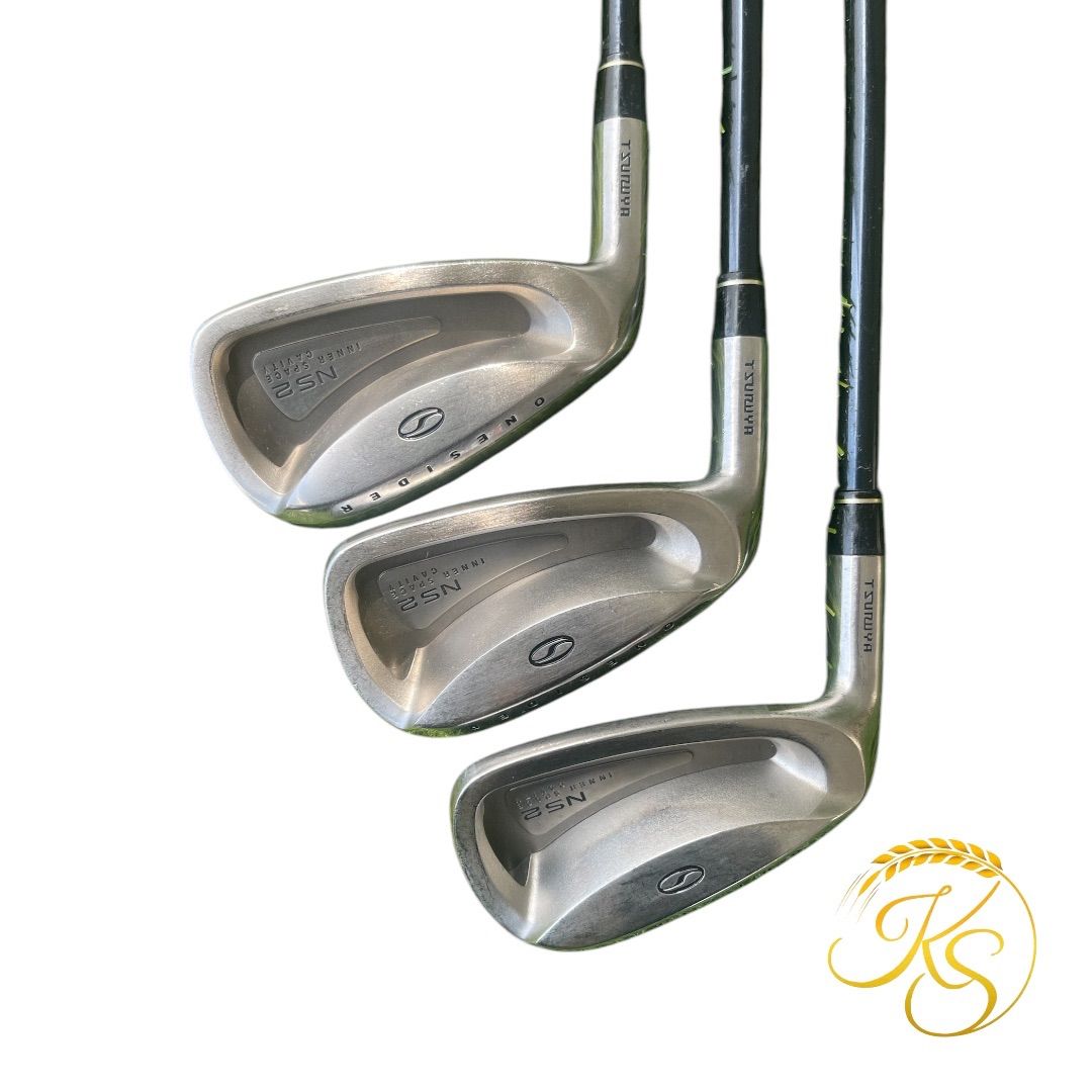 な*送様 ツルヤゴルフの「ONEDISER NS2」 アイアンセット レフティ ツルヤ レフティ アイアン 3本 TSURUYA ONESIDER NS2 - メルカリ