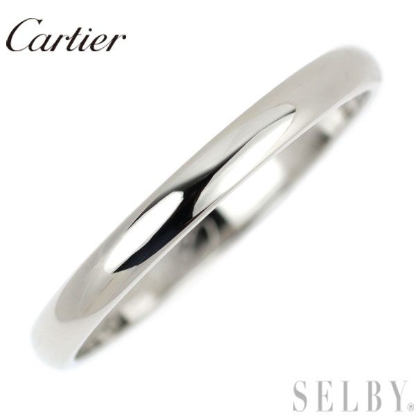 カルティエ Pt950 ダイヤモンド リング バンド 47号 SELBY カルティエ Pt950 ダイヤモンド リング バンド 47号 SELBY