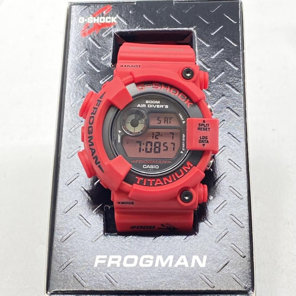 美品 G-SHOCK フロッグマン レッド FROGMAN 赤蛙 2023年新作】カシオ G-SHOCK フロッグマン30周年 GW-8230NT-4JR