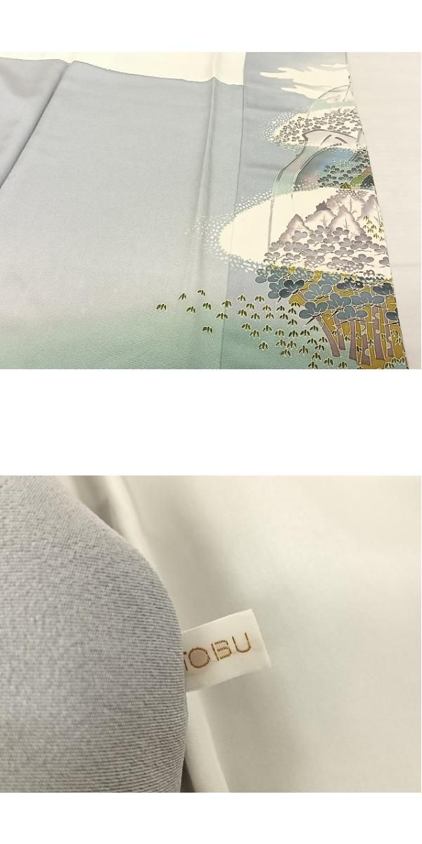 平和屋着物○本加賀友禅作家 村田幸司 色留袖 風景文 東武百貨店扱い