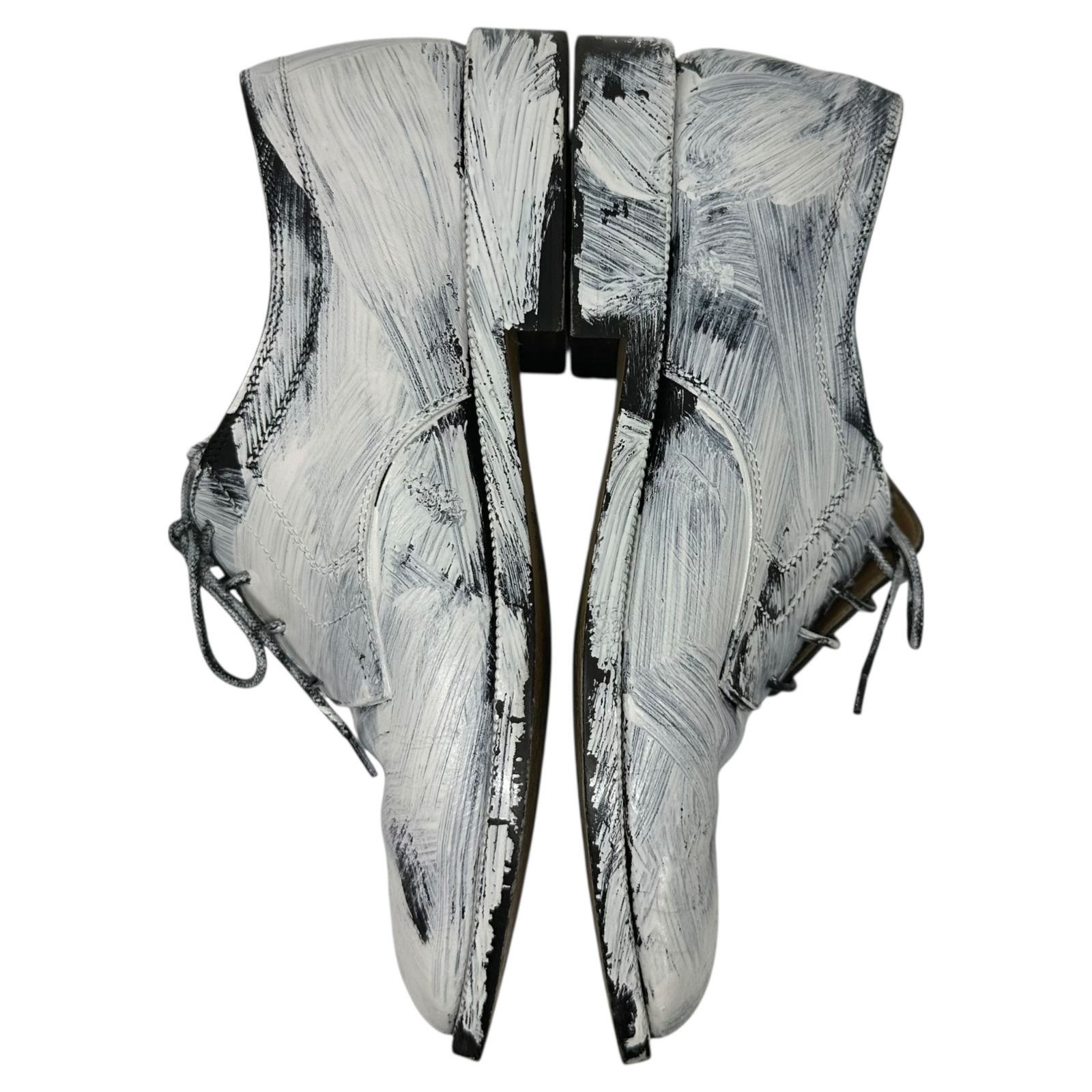 Maison Margiela 黒 レザー タビバレエシューズ ブラック（黒）系 Maison Margiela Tabi(メゾン マルジェラ タビ