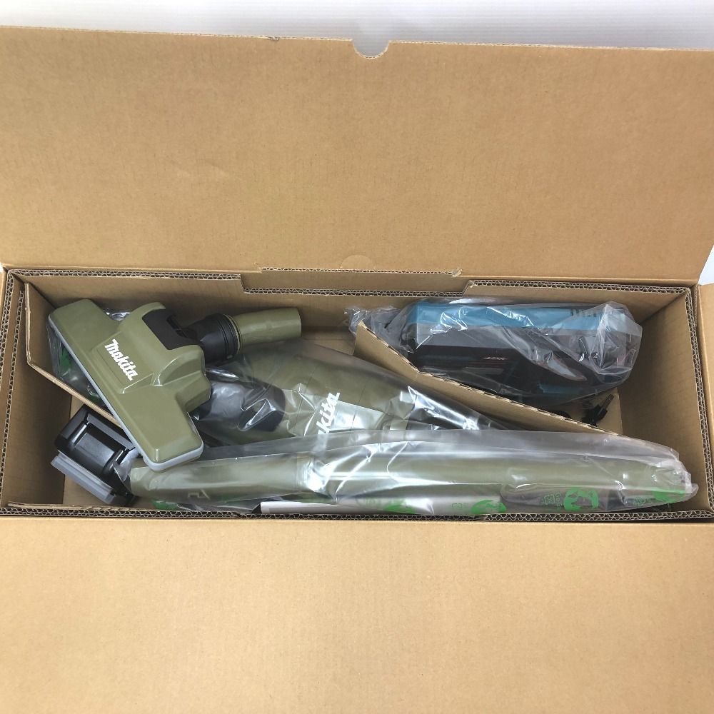 makita マキタ 40Vmax 2.5Ah 充電式クリーナ オリーブ サイクロン一体式 ワンタッチスイッチ 充電器 バッテリ1個付 CL003GRDO