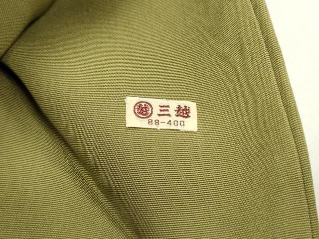 平和屋着物●塩瀬　九寸名古屋帯　手描き　成り物丸文　梅幸茶色　金彩　三越扱い　正絹　逸品　DAAW6868ob 平和屋着物○塩瀬 九寸名古屋帯 手描き 成り物丸文 梅幸茶色 金彩