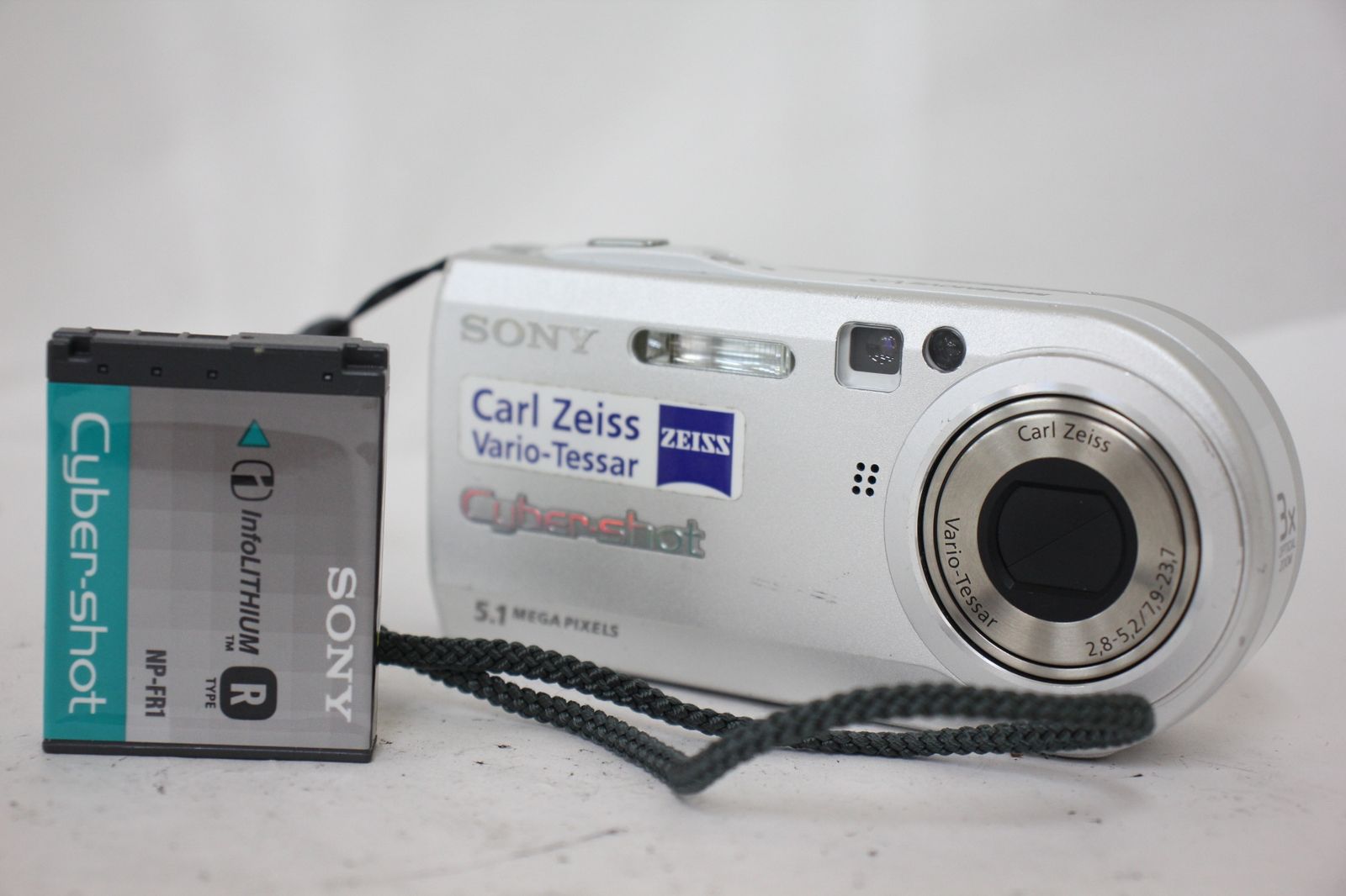 返品保証】 ソニー SONY Cyber-shot DSC-P100 3x バッテリー付き 