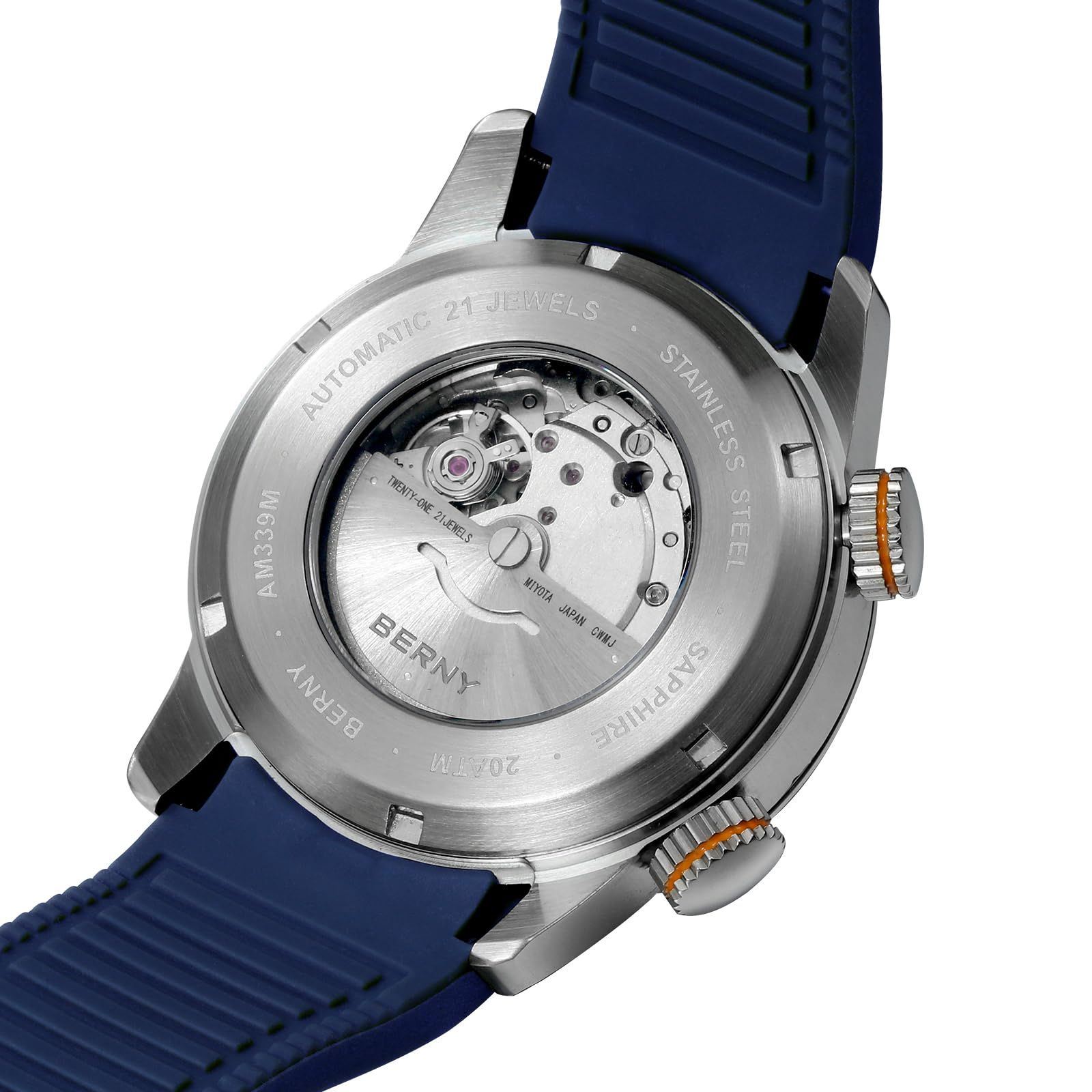 サファイアガラス 快適シリコンバンド