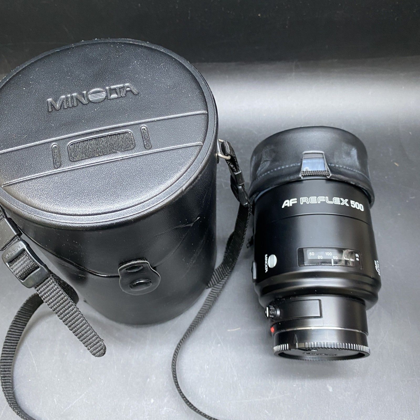 極美品 MINOLTA ミノルタ AF REFLEX 500mm F8 ケース 取り説付き 