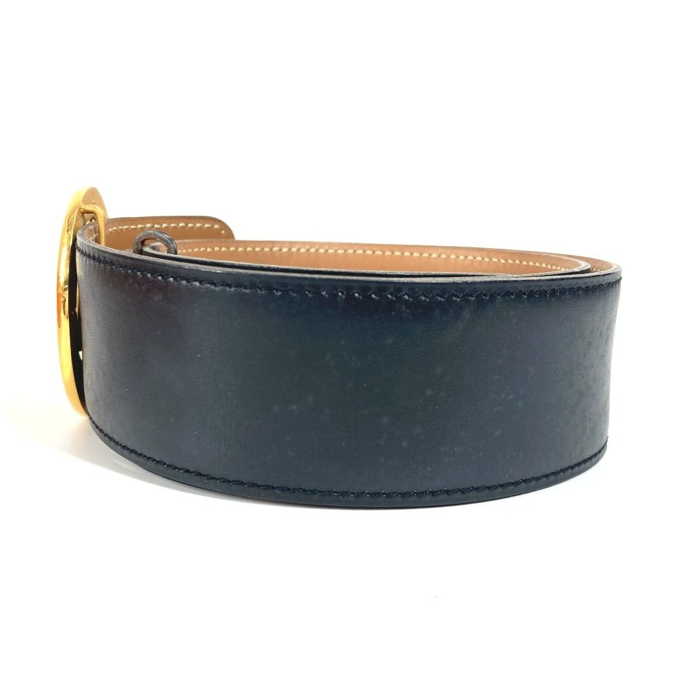 HERMES エルメス ベルト ホース バックル 馬 レザー ブラック