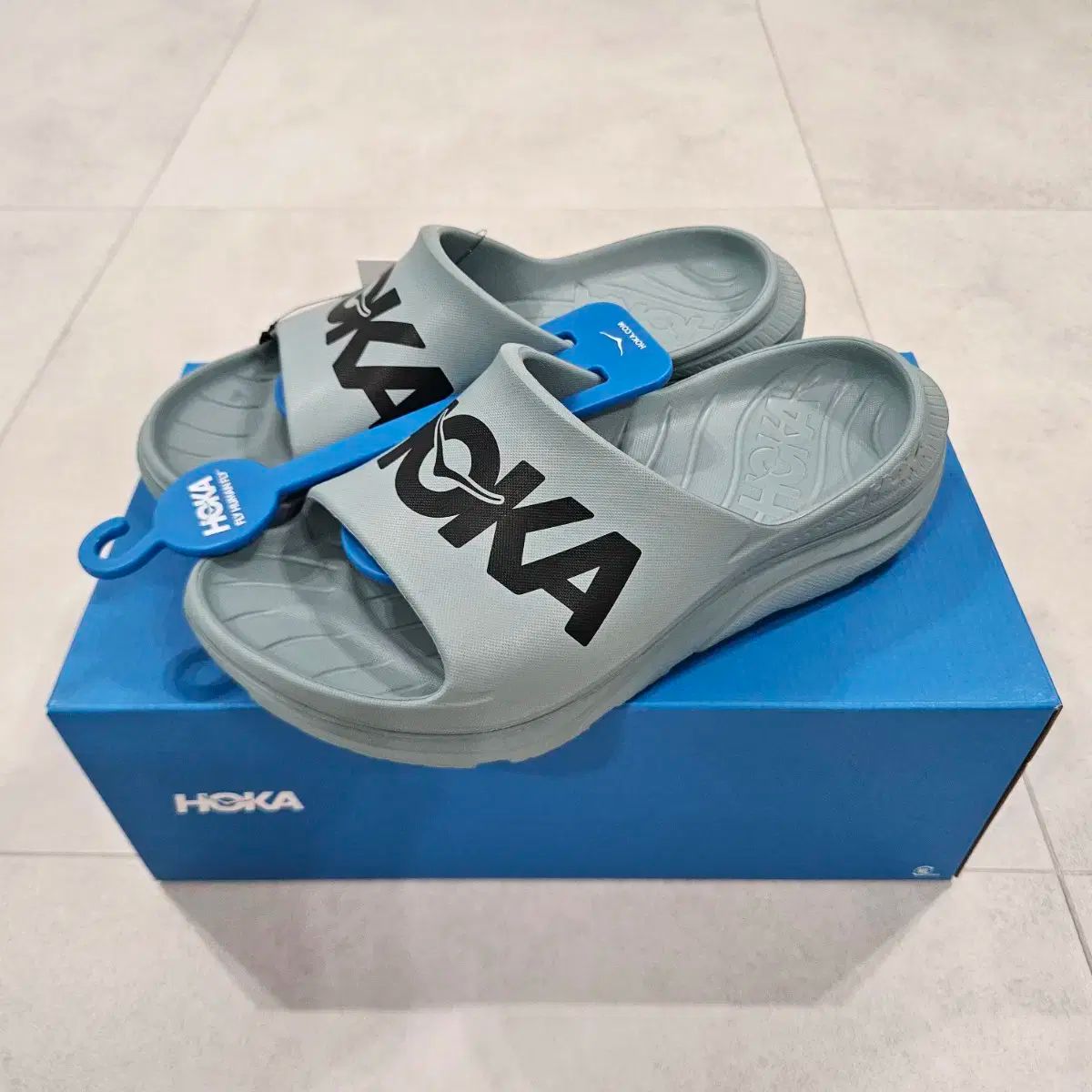 HOKA ONE ONE ホカオネオネ オーラ アスレティック スライド ロゴ スリッパ サンダル 270mm