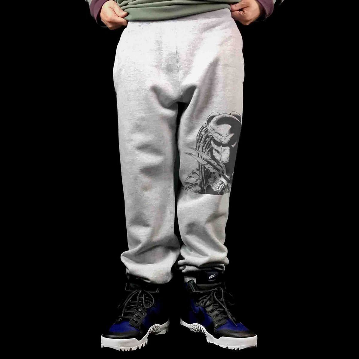 オリジナル スウェットパンツ プレデター 地球外生命体 SFクリーチャー 映画 エイリアン VS AVP スウェットパンツ S M L XL タイト ジャスト 大きい ビッグ オーバーサイズ メンズ レディース ユニセックス ピンククリーム