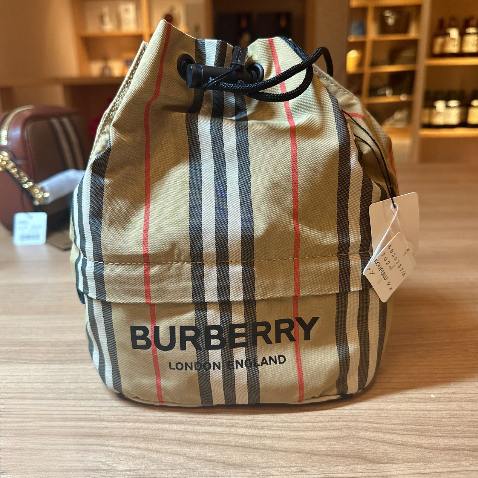 バーバリー BURBERRY バッグ ハンドバッグ 巾着バッグ ポーチ