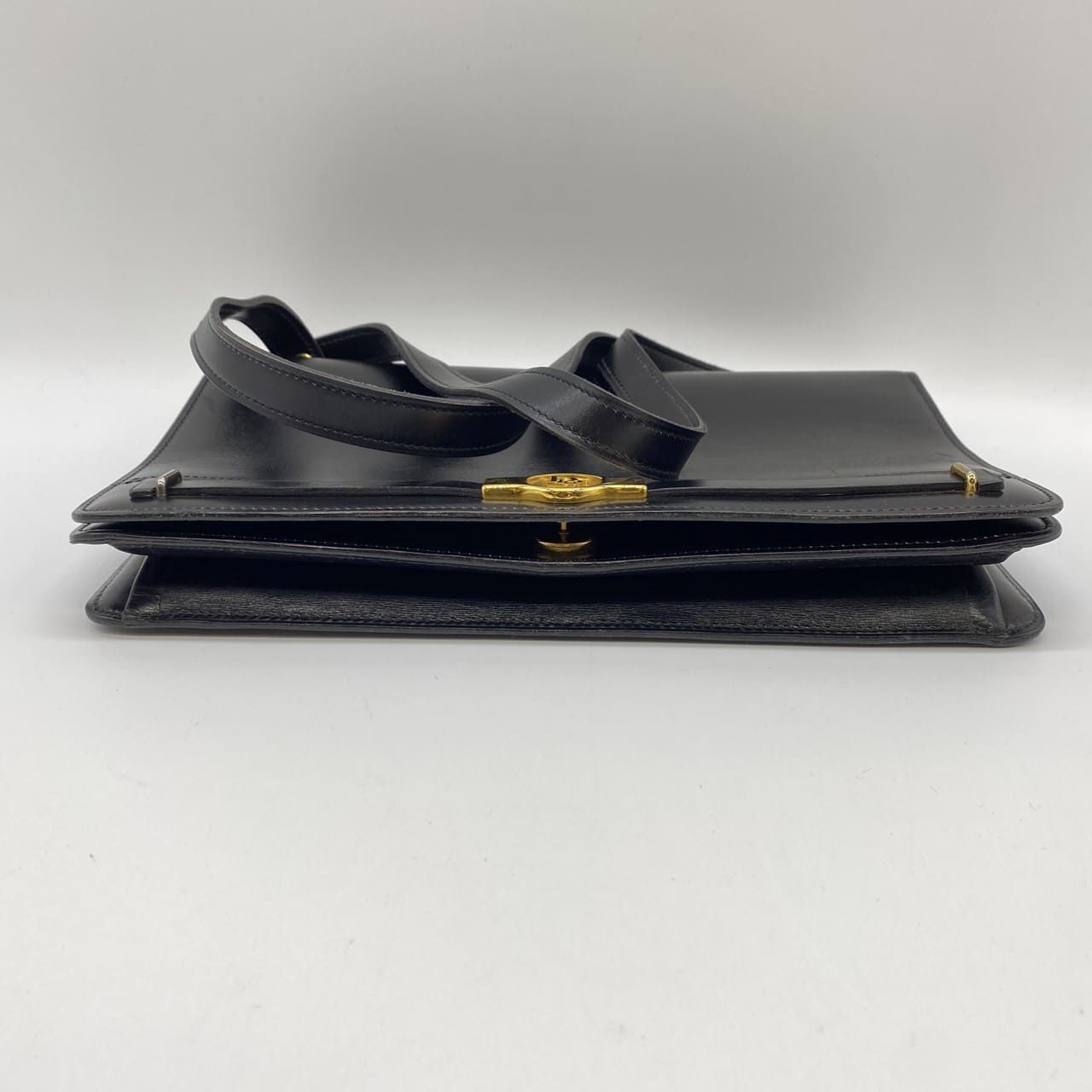 Christian Dior ディオール ショルダーバッグ レザー ブラック