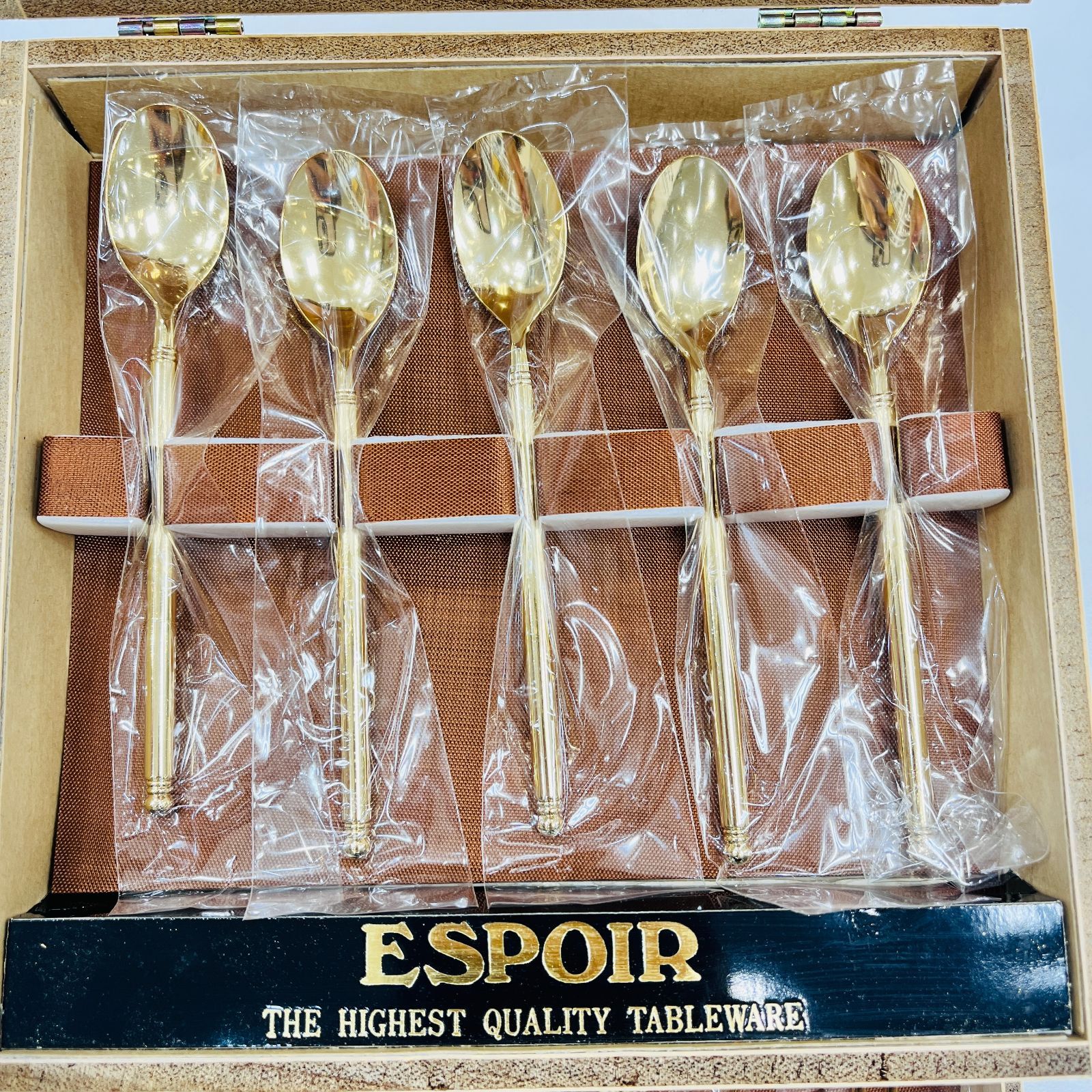 未使用:ESPOIR ゴールドスプーン 5本セット