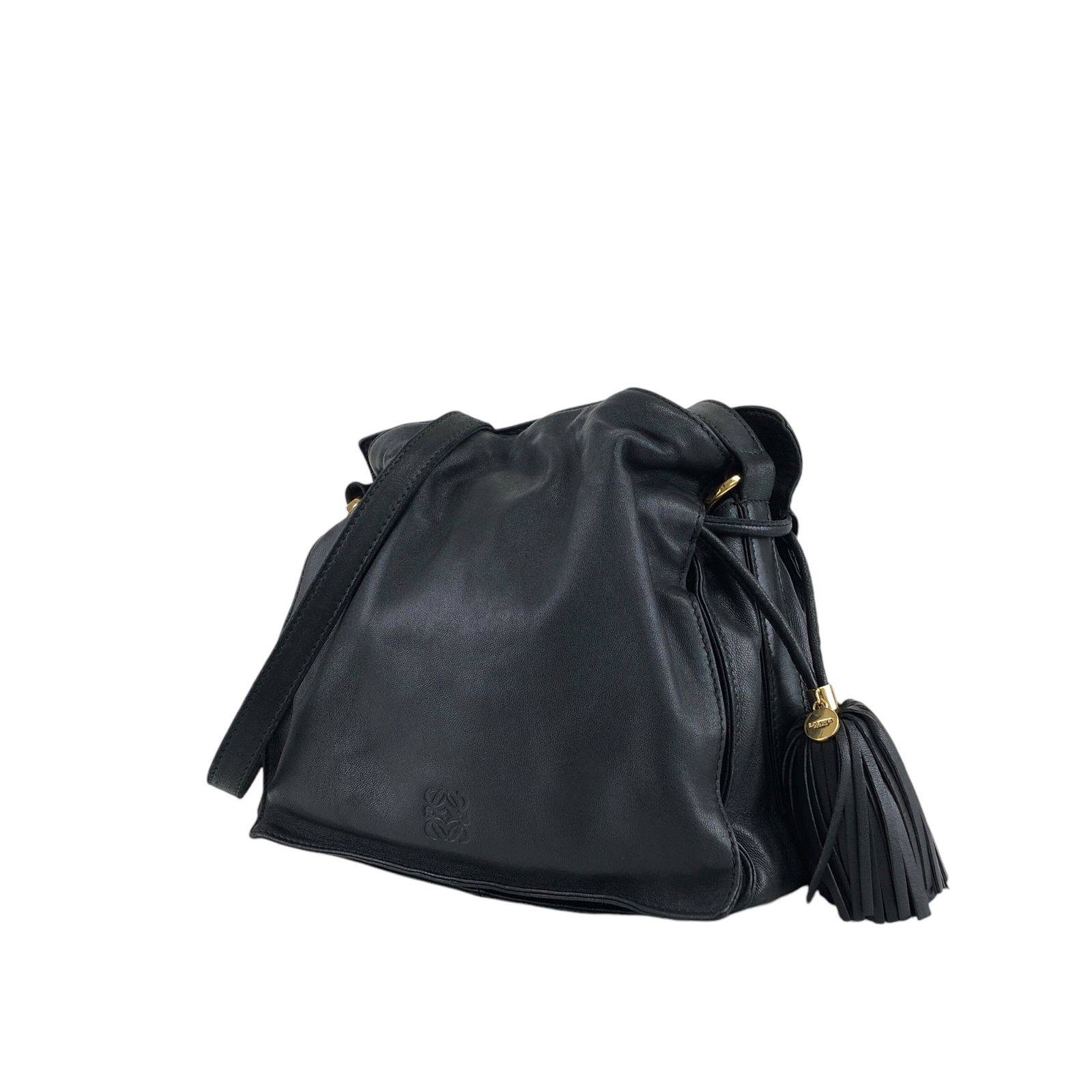 LOEWE ロエベ フラメンコ ブラック ショルダーバック タッセル 極美品 LOEWE ロエベ フラメンコ ショルダーバッグ ブラック タッセル