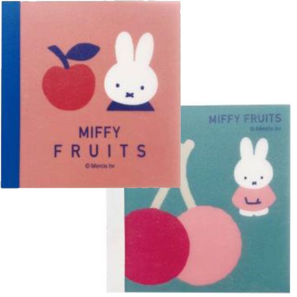 【miffy♡】ことりのあそびば　Aタイプ 1個】ミッフィー Miffy 春 MIFFY FRUITS スクエアメモ メモ帳