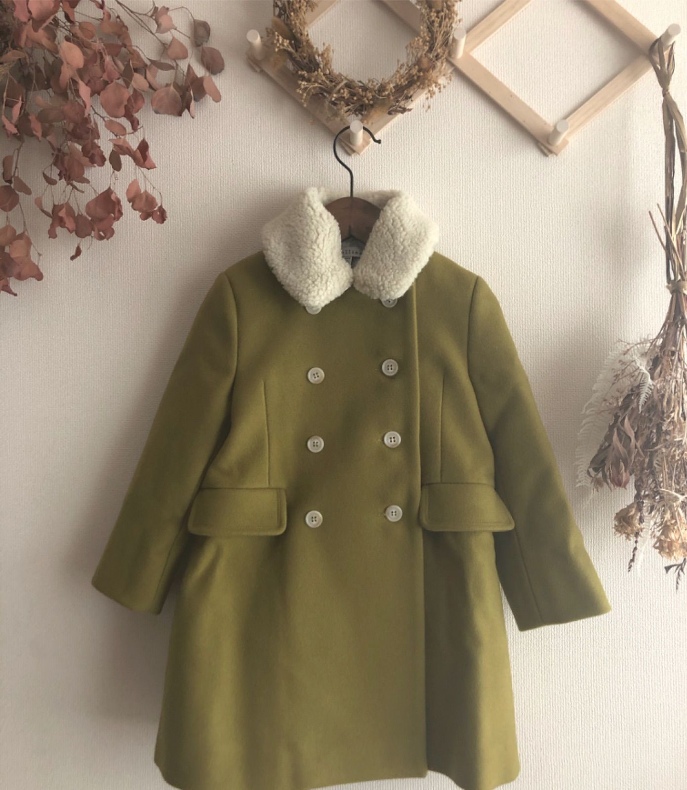 stellinaコート6y ネイビー 子供 男女兼用 stellina pistàcchio coat 
