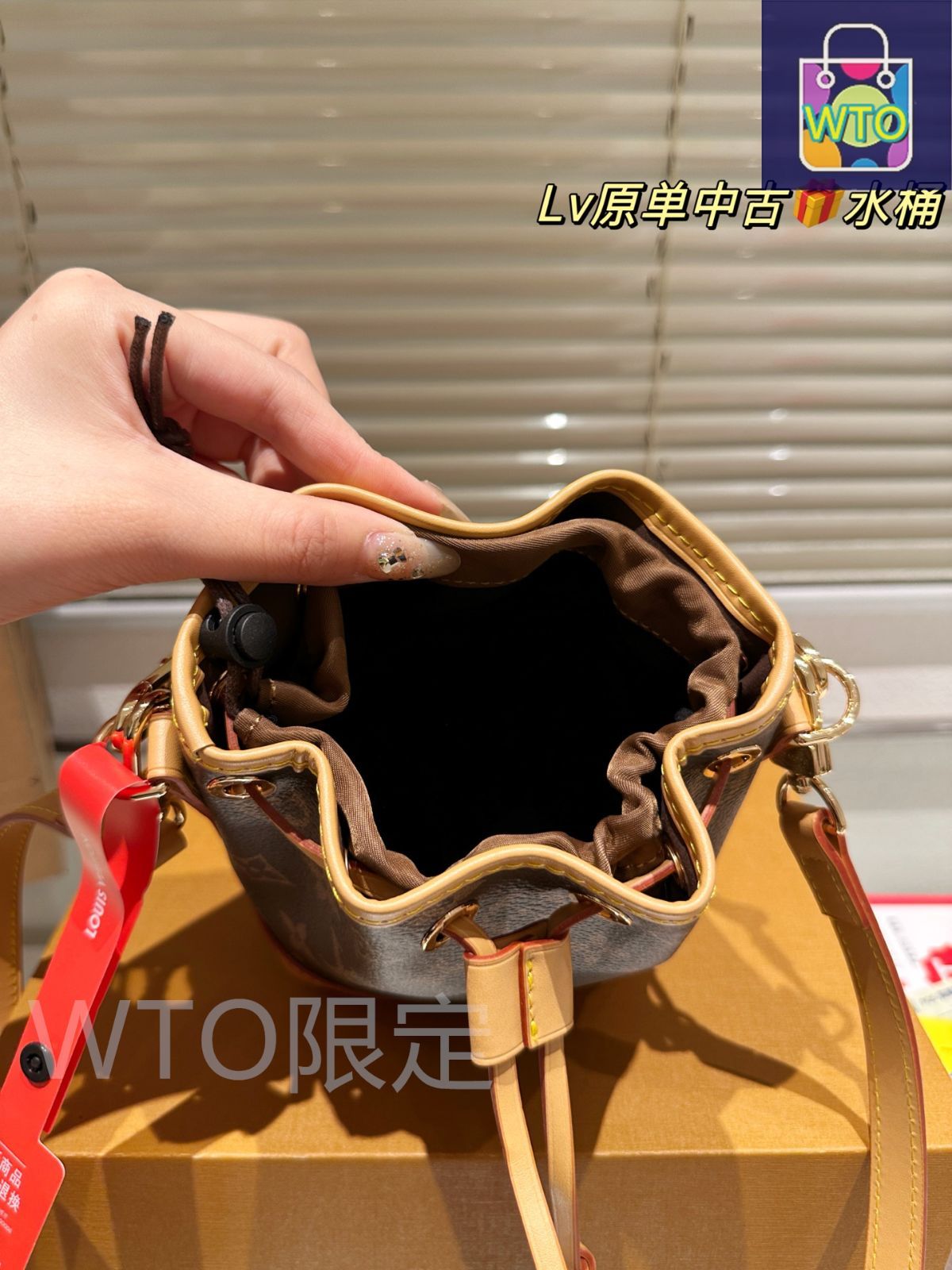 今日特価】Lv ルイ・ヴィトン ナノ ミニバケットバッグ 精巧な