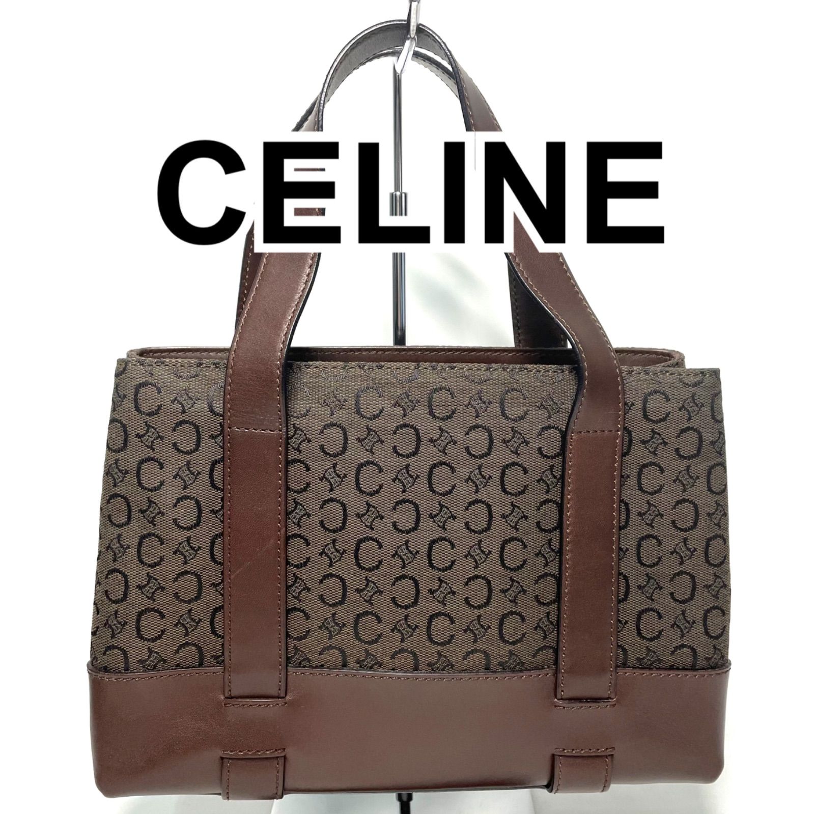 CELINE（セリーヌ）ハンドバッグ Cマカダム キャンバス×レザー 楽天市場】【バッグ】CELINE セリーヌ Cマカダム ハンドバッグ