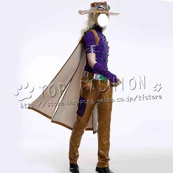 ジョジョの奇妙な冒険 第七部 スティール?ボール?ラン ジャイロ?ツェペリ コスチューム ウィッグ 靴 道具別売りり