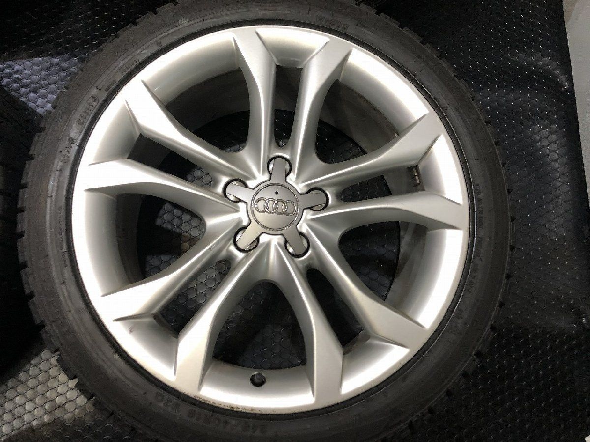 残りわずか DUNLOP WINTER MAXX WM02 245 40R18 スタッドレス アウディ S4 8K 純正ホイール 18インチ 8J5HPCD112 47 バリ溝 VTO172 人気アイテムが再入荷！