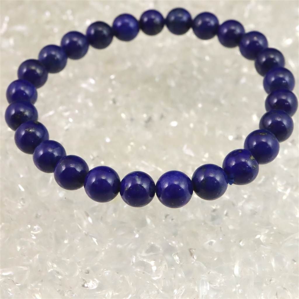 ラピスラズリ 4Aグレード 7mm玉ブレスレット 14.2g 【榎本通商66974