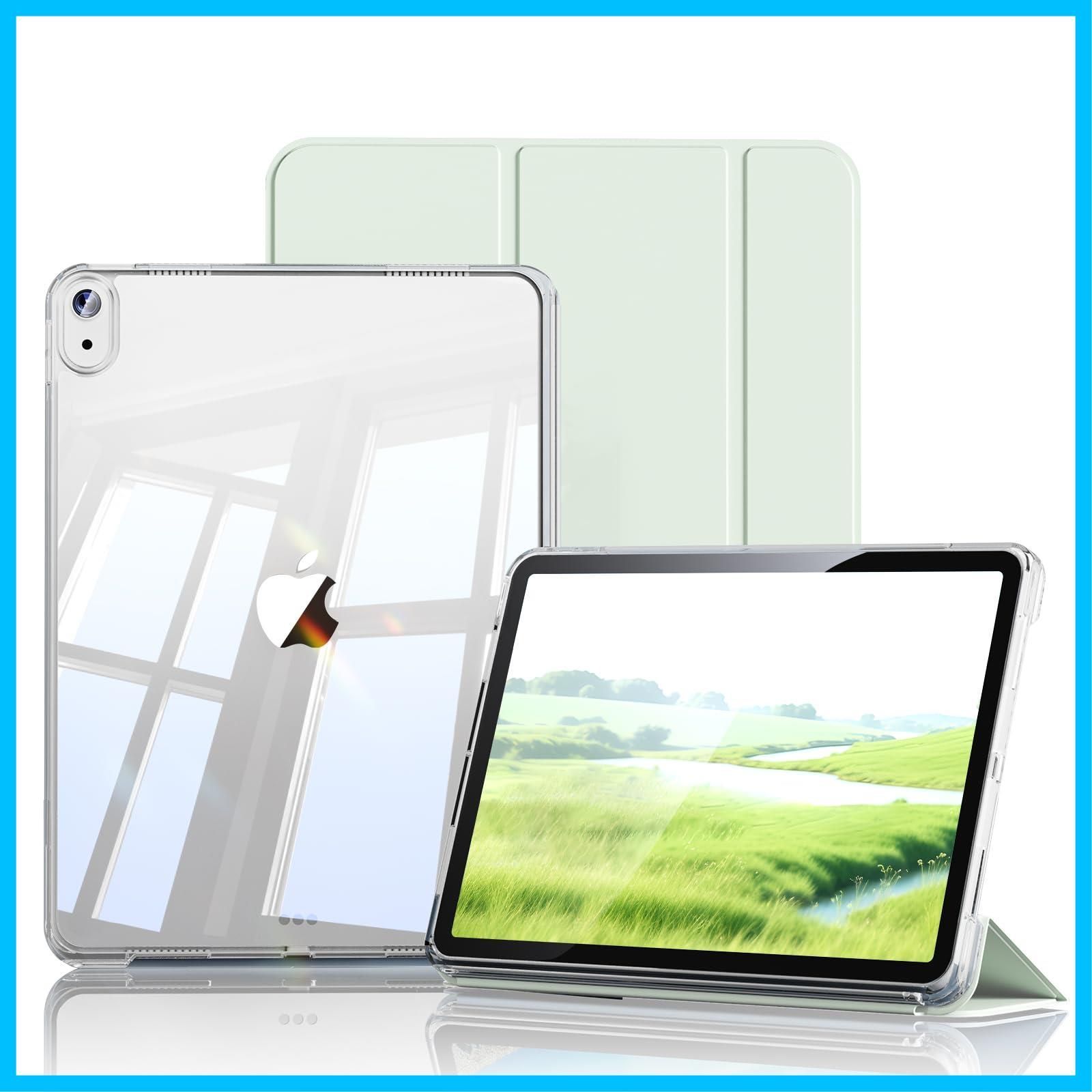 ケース 10.9 インチ iPad 分離式 iPad ケース 第10世代 (2022)対応 アクリル 透明バックカバー 10世代 PU合成レザー 三つ折スタンド オートスリープ機能 軽量 薄型 Aoub 傷つけ防止 A2696 A2757 A2777 ライ