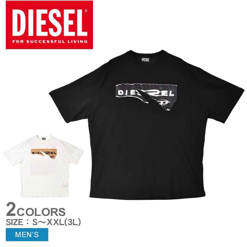 ディーゼル 半袖Tシャツ A085260JYYF メンズ T-WASH-POFF DIESEL カラー:02.ブラック 品番：2316-0397