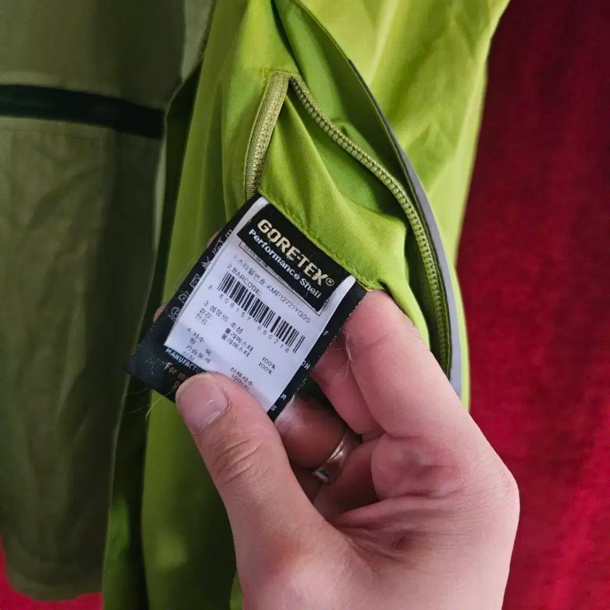  K 2 オリーブ フード GORE TEX₍ゴアテックス ウィンドブレーカー Lsize その他 アウター