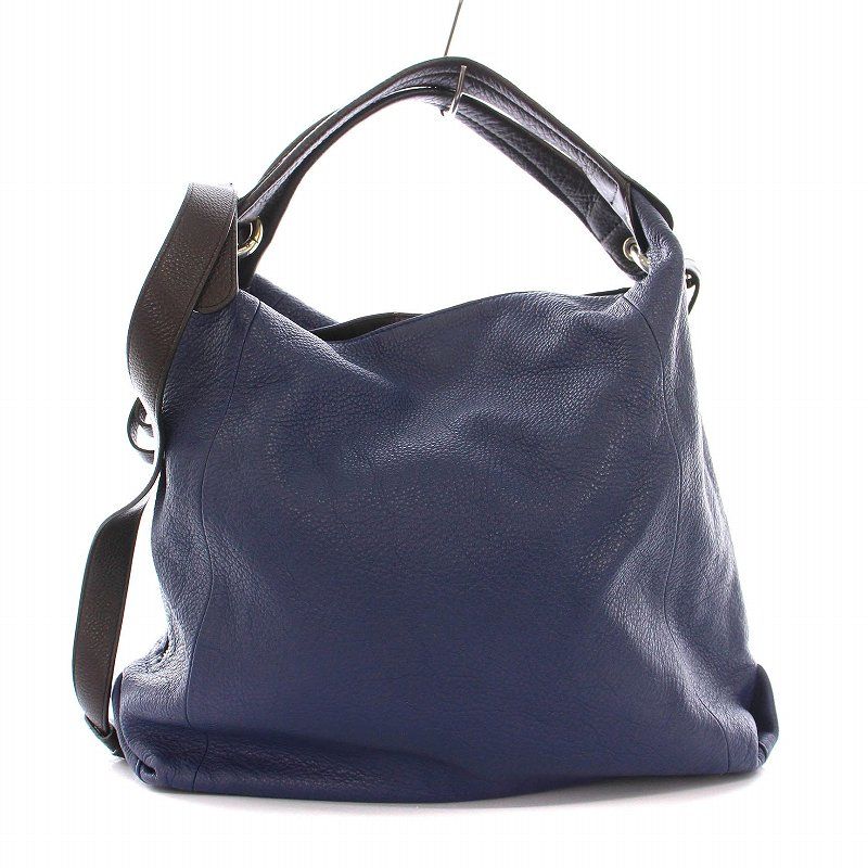 _NATR_  FURLA ネイビー ショルダーバッグ　ハンドバッグ 良品 FURLA フルラ ステラ 2way ショルダーバッグ ハンドバッグ