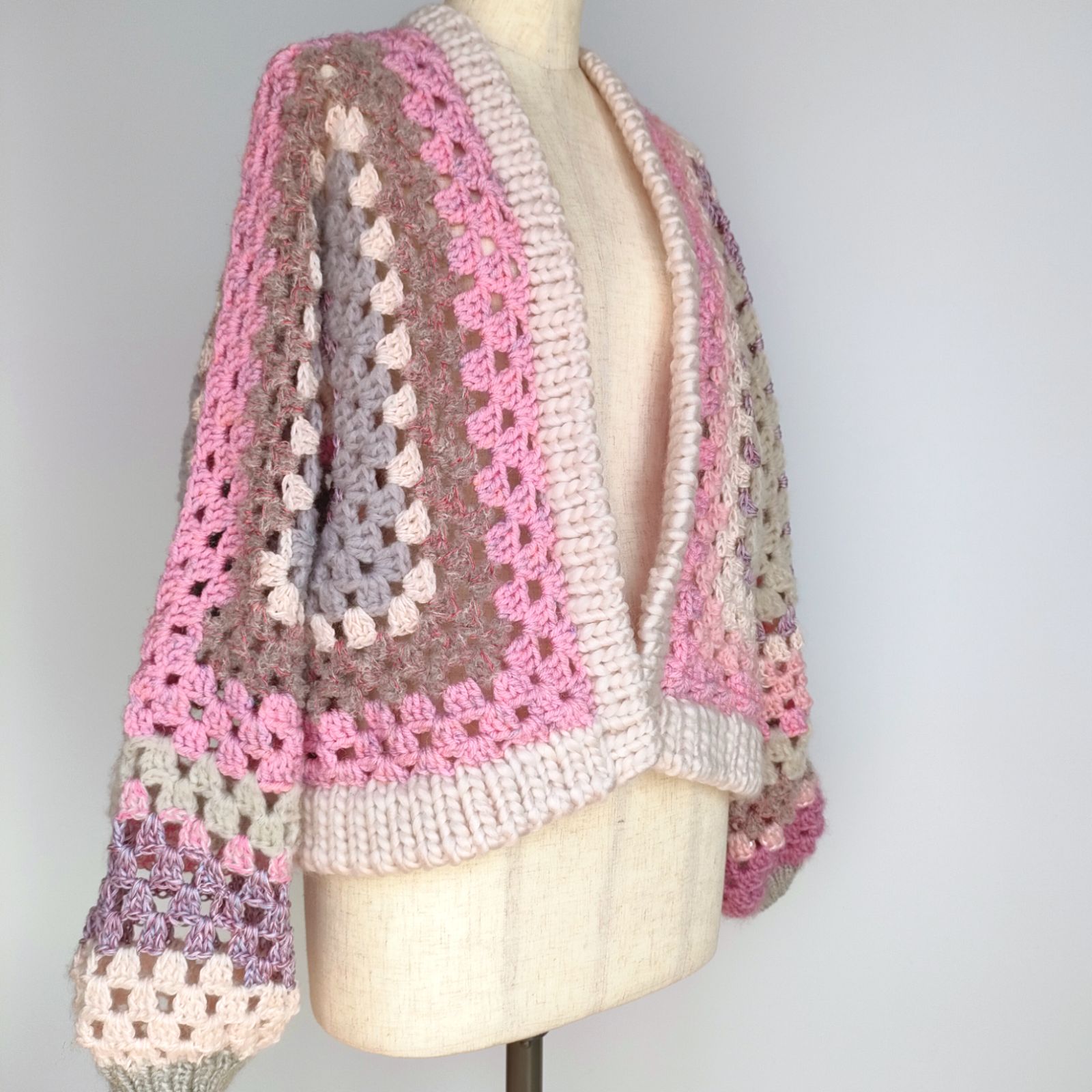 ヘキサゴンカーディガン 長袖