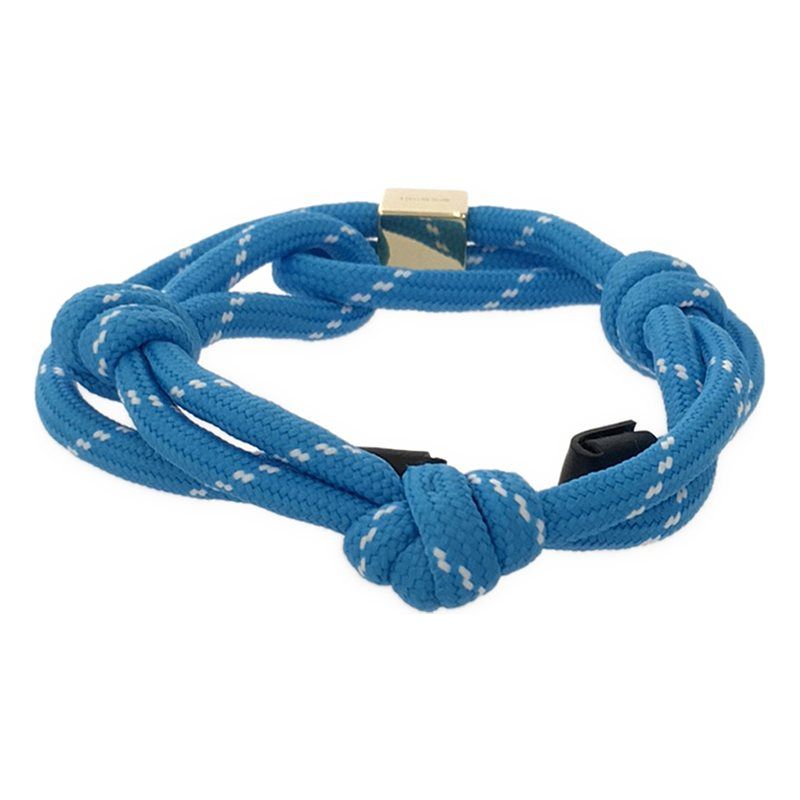 miu miu / ミュウミュウ | MIU MIU LIGHT BLUE ROPE BRACELET WITH