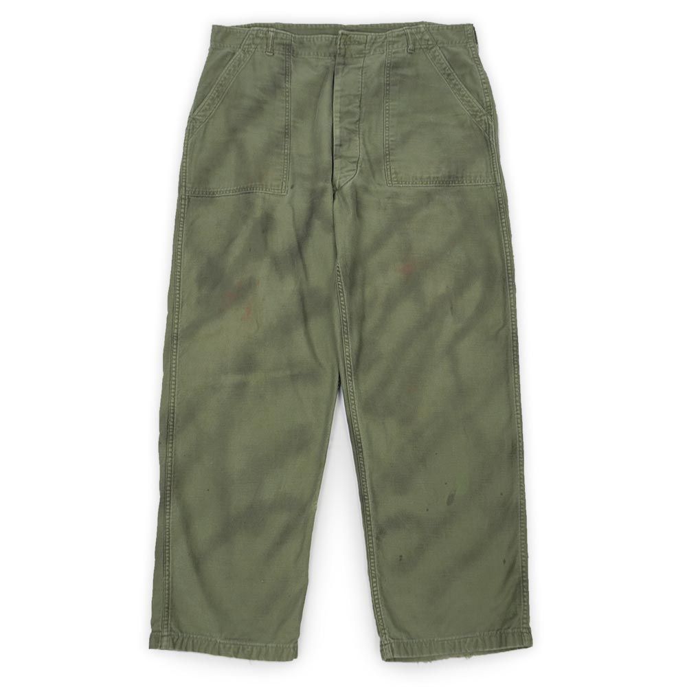 60s us army ミリタリー og107 コットンサテン ベイカーパンツ 60s OG107 アメリカ軍ベイカーパンツ コットンサテン 【公式通販】