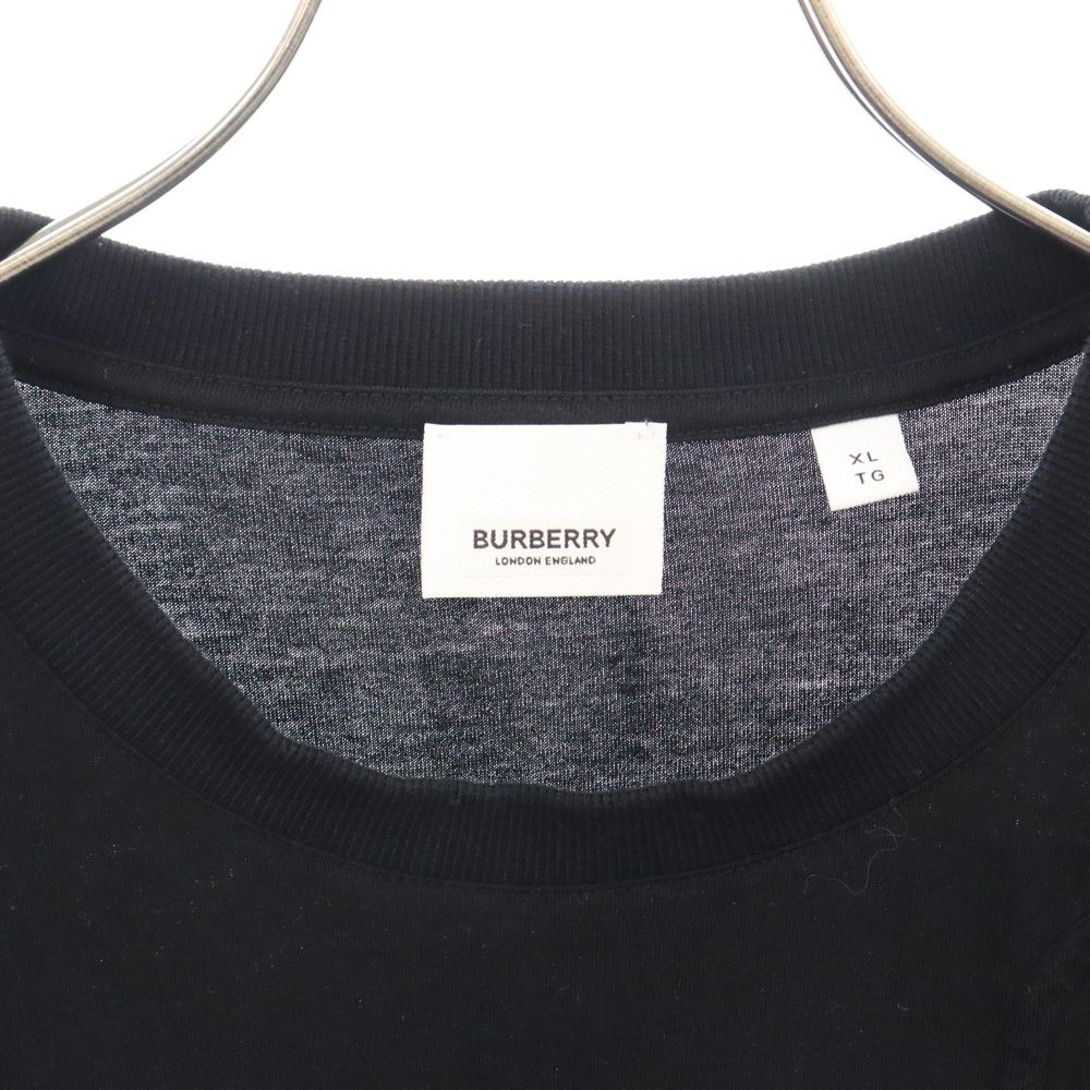 BURBERRY (バーバリー) エンボスロゴTシャツ 半袖 カットソー ブラック 