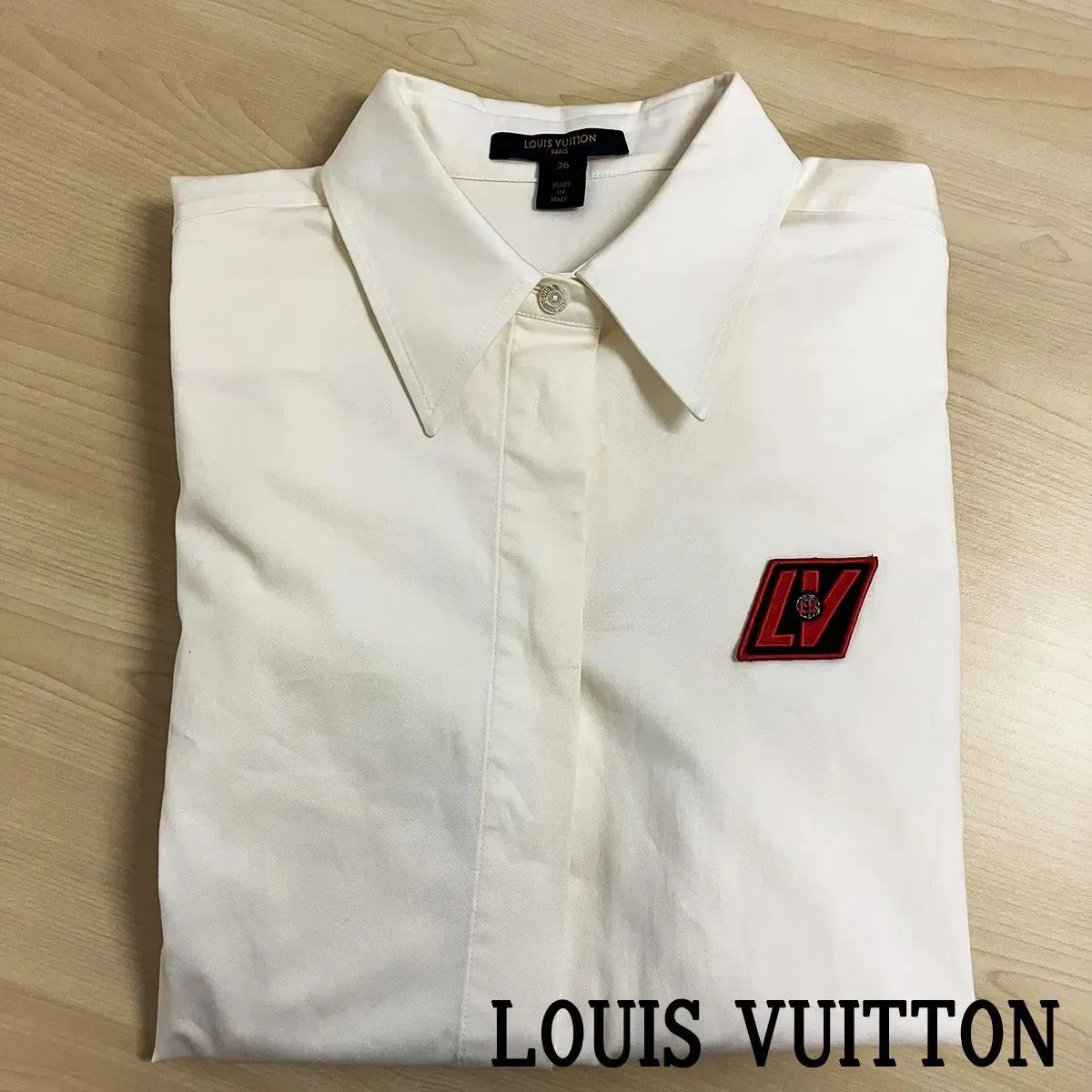 LOUIS VUITTON ルイヴィトン LV 和紙風 シャツ L ルイヴィトン